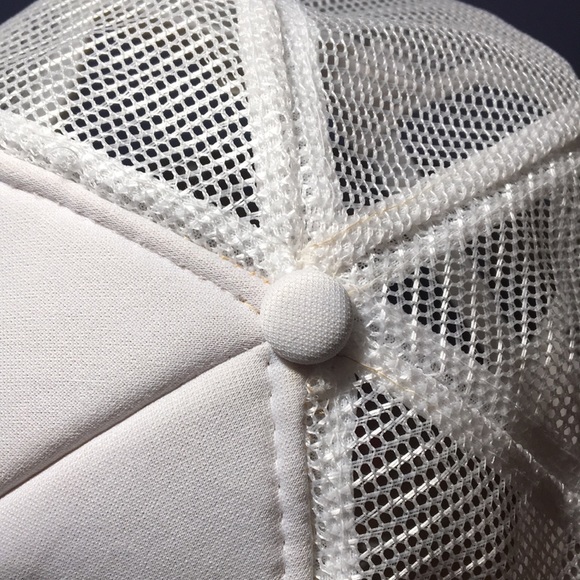 Maui white gold scrambled eggs puffy trucker hat mesh back 5 panel SnapBack cap - Picture 12 of 13